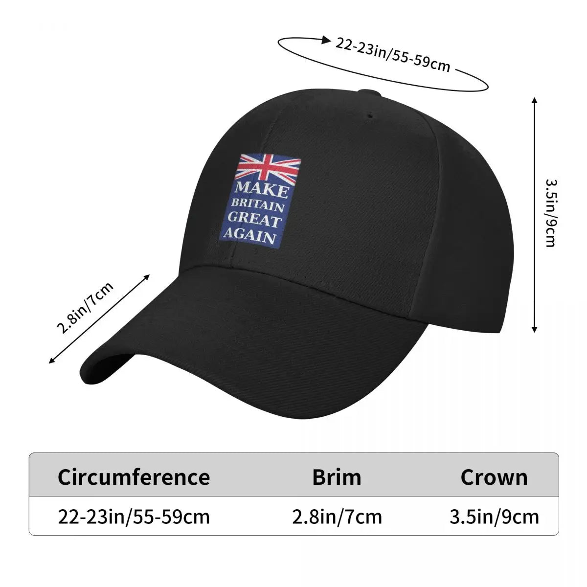 Make Britain Great Again - Portrait Baseball Cap tea Hat custom caps Horse Hat luxury caps Mens Caps Women's