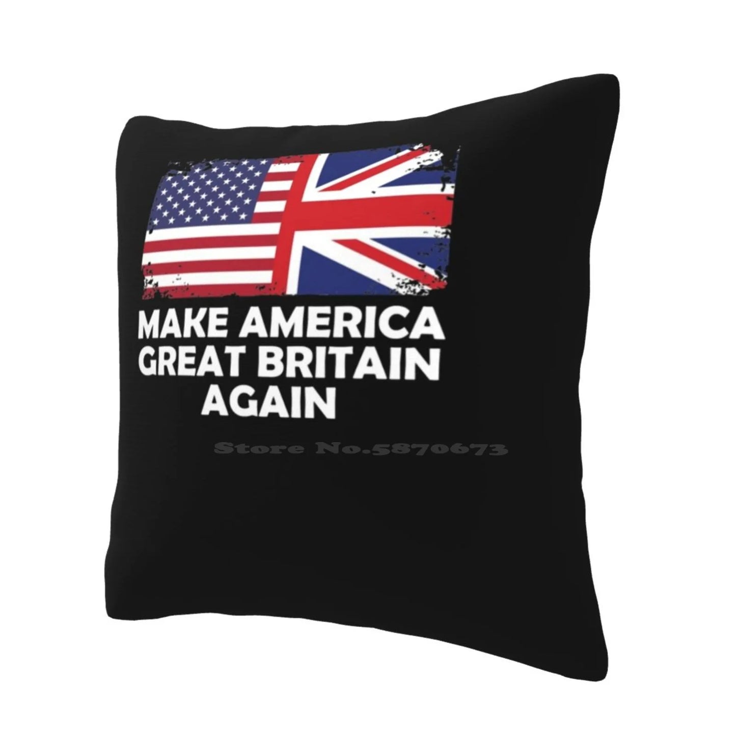 Make America Great Britain Again V5 Home Sofa Car Waist Throw Pillowcase British Humor English Friend Political Fun Trump