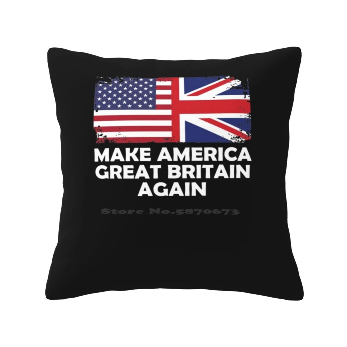 Make America Great Britain Again V5 Home Sofa Car Waist Throw Pillowcase British Humor English Friend Political Fun Trump