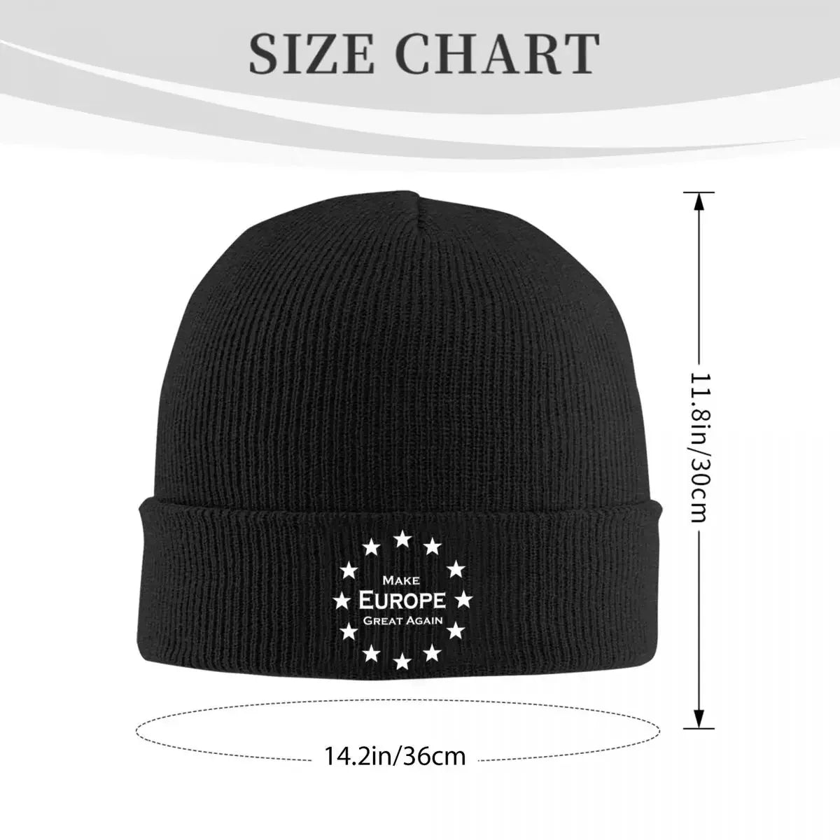 Make Europe Great Again Bonnet Hats Knitting Hat Female Male Vintage Warm Beanie Hats Autumn Gym Printed Cap