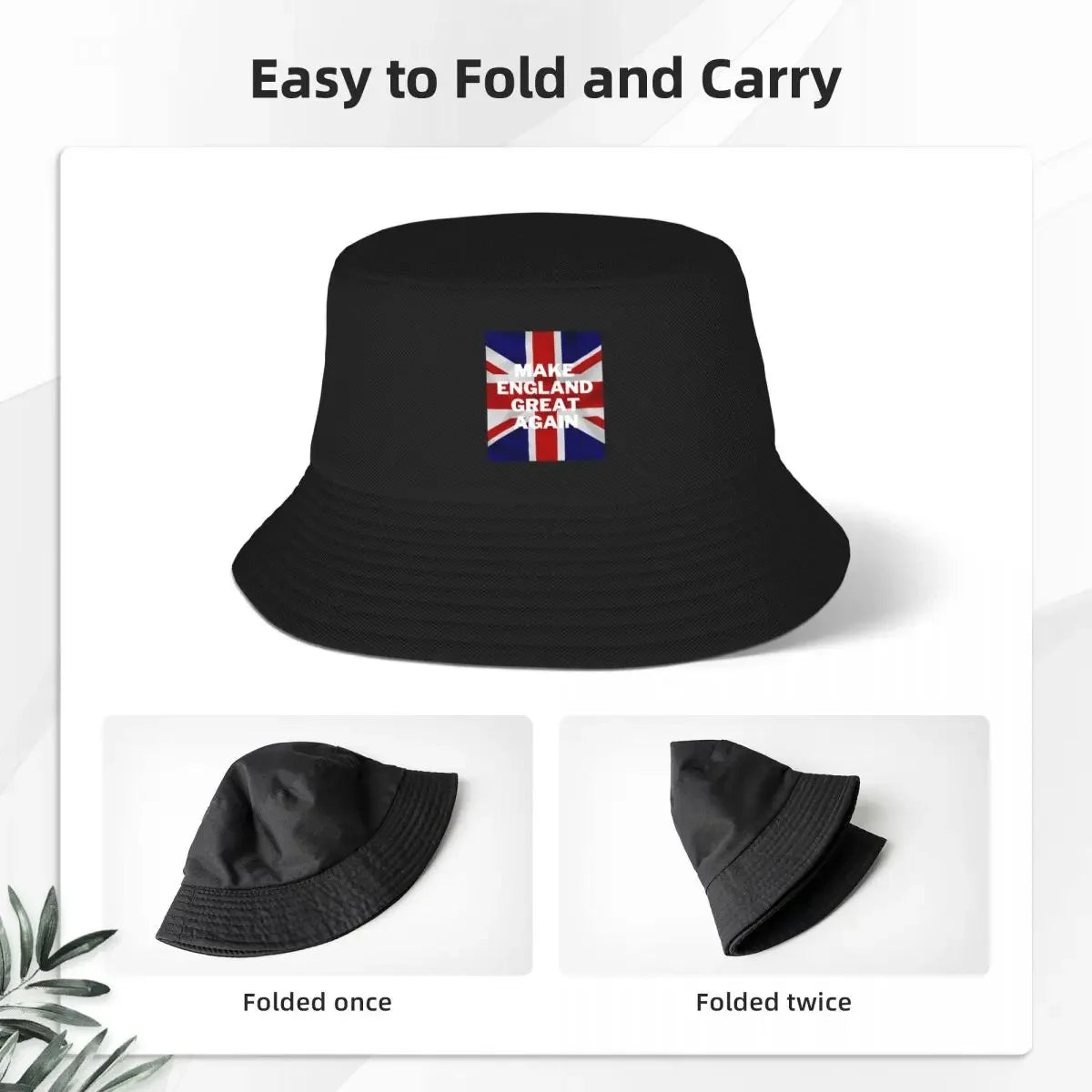 Make England Great Again (MEGA) Bucket Hat Hat Man For The Sun cute Sunscreen Luxury Brand For Girls Men's