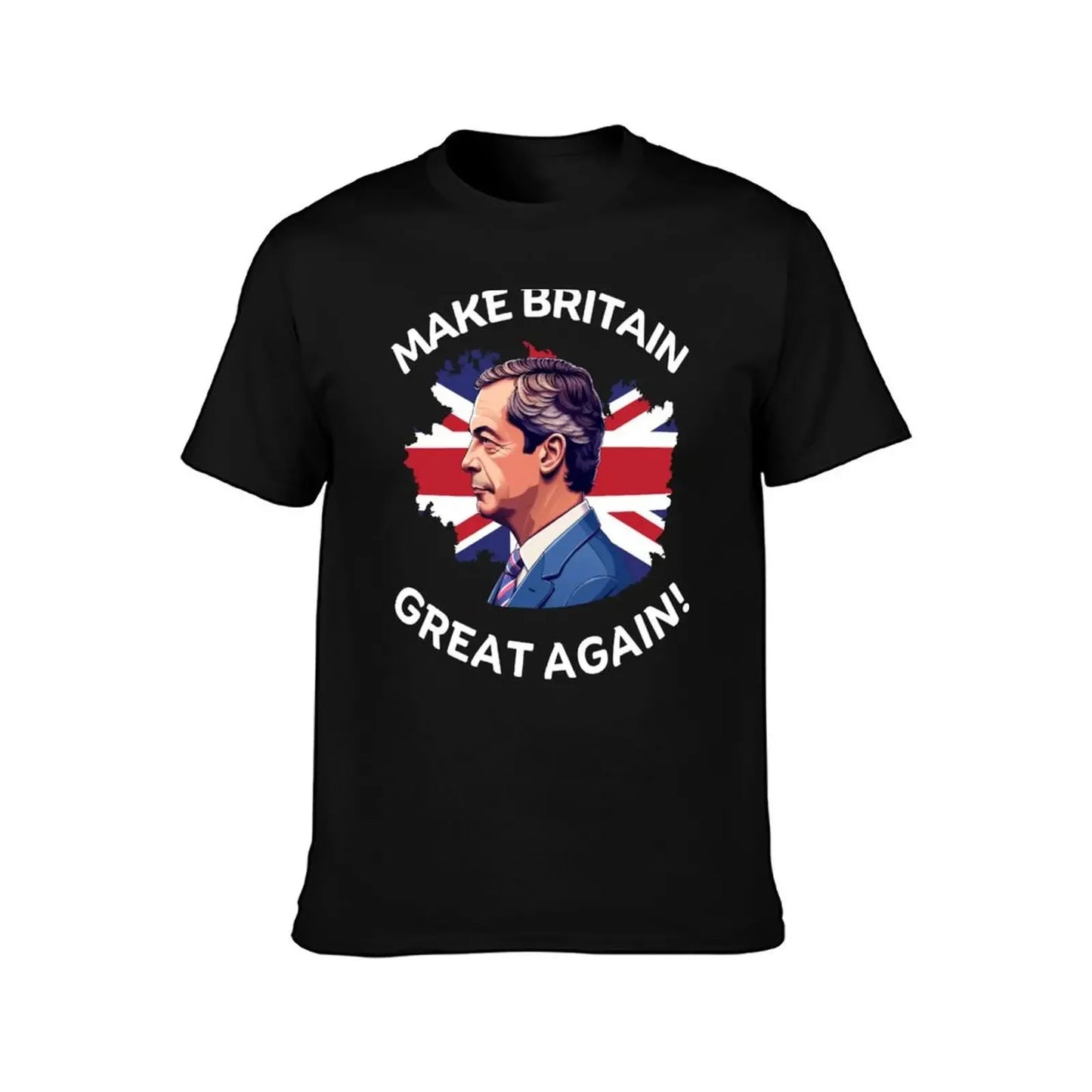 Make Britain Great Again Nigel Farage Support T-Shirt Aesthetic clothing custom shirt rapper graphic tees tee shirts for men