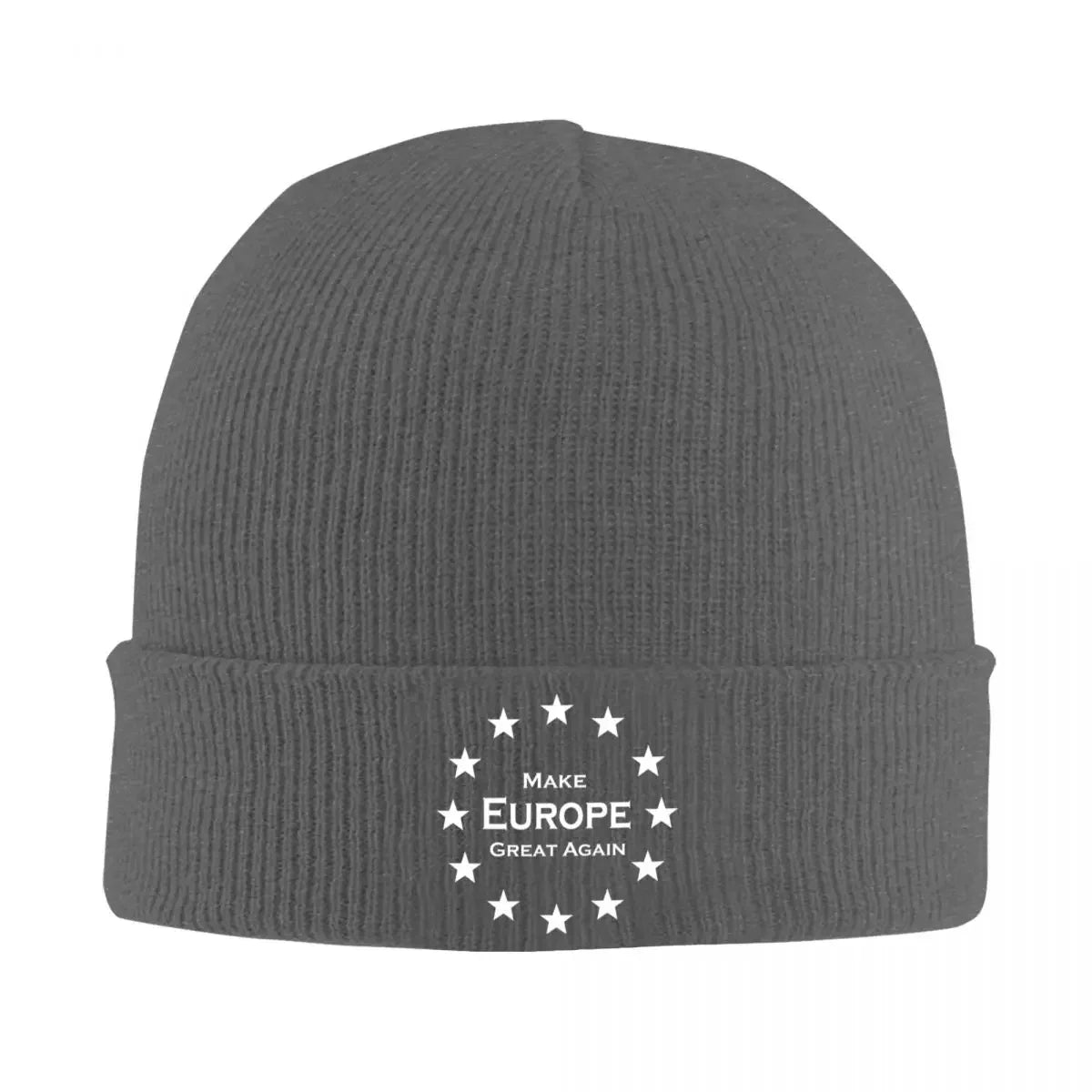 Make Europe Great Again Bonnet Hats Knitting Hat Female Male Vintage Warm Beanie Hats Autumn Gym Printed Cap