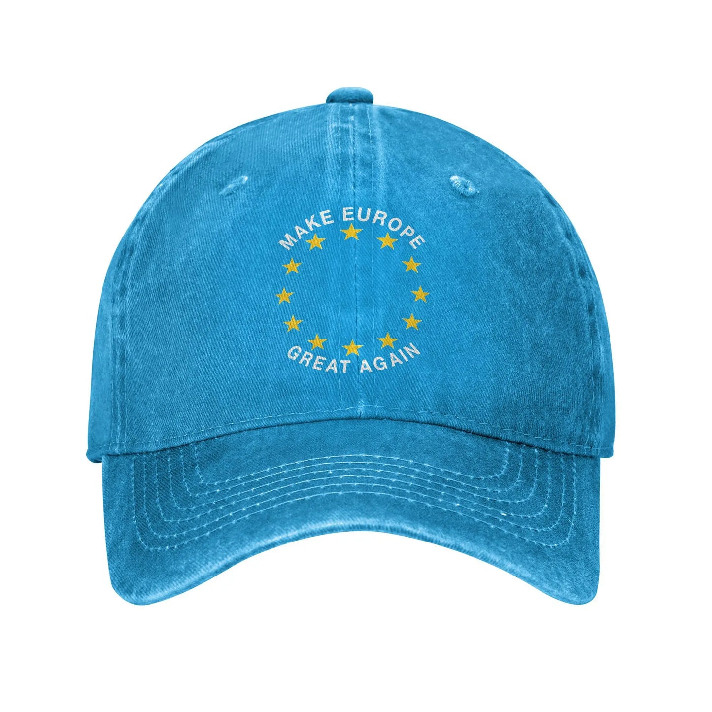 2025 Sun Baseball Cap MAKE EUROPE GREAT AGAIN Trendy Men Adult Washed Hip Hop Hats Adjustable Design Baseball Caps Birthday Gift