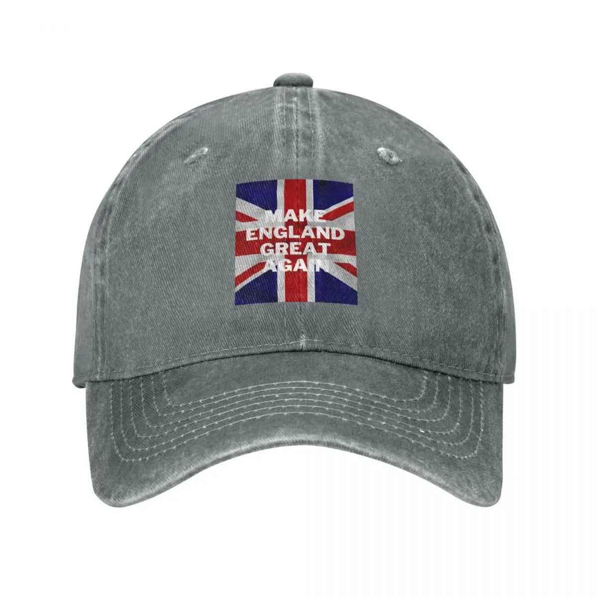 Make England Great Again Custom Retro Denim Washed Baseball Caps For Women Cowboy Sunscreen Hat Hip Hop Peaked Cap