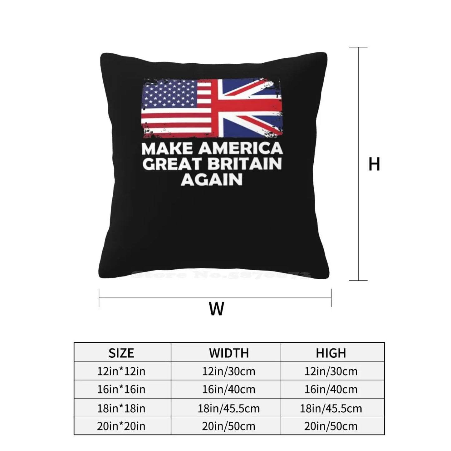 Make America Great Britain Again V5 Home Sofa Car Waist Throw Pillowcase British Humor English Friend Political Fun Trump