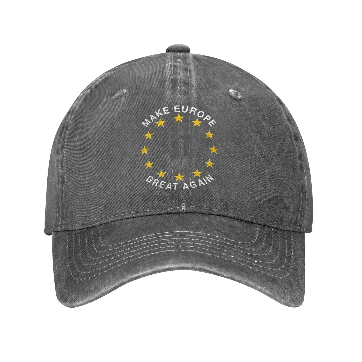 2025 Sun Baseball Cap MAKE EUROPE GREAT AGAIN Trendy Men Adult Washed Hip Hop Hats Adjustable Design Baseball Caps Birthday Gift