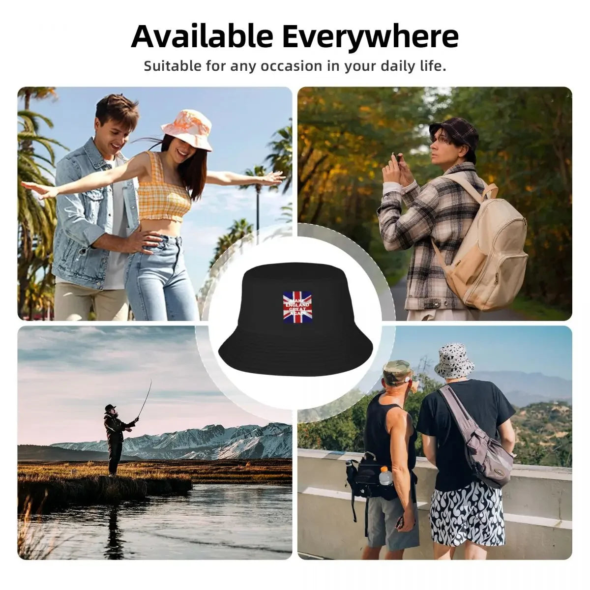 Make England Great Again (MEGA) Bucket Hat Hat Man For The Sun cute Sunscreen Luxury Brand For Girls Men's